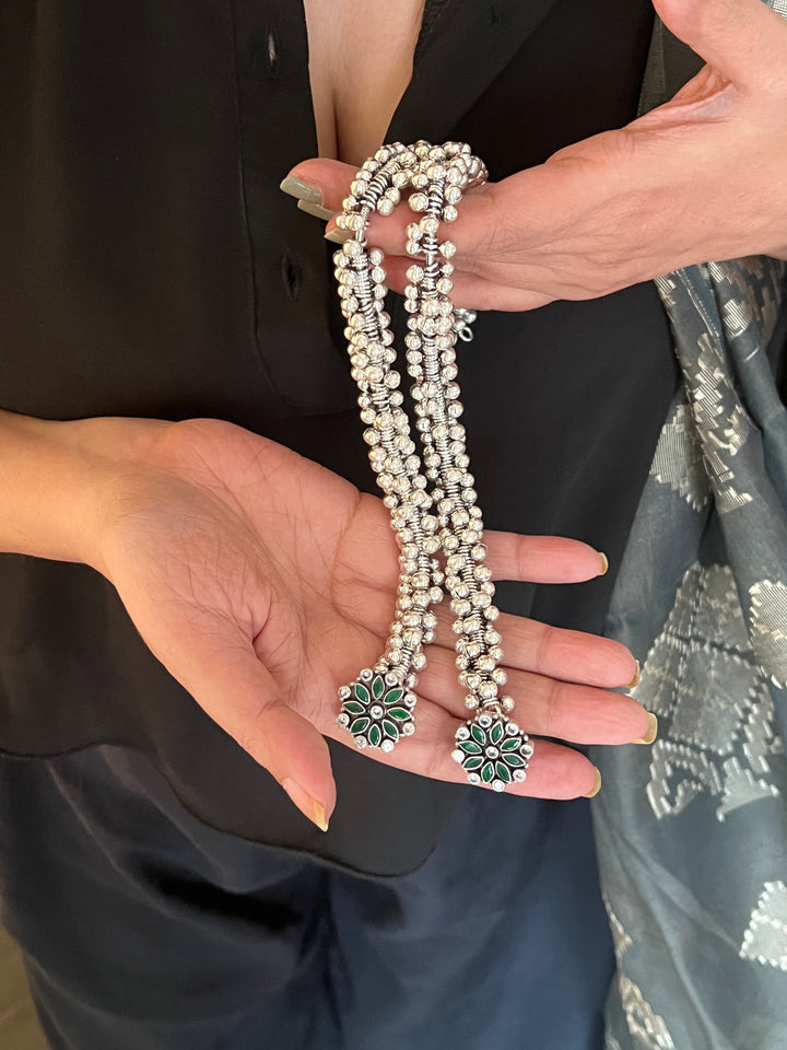 Pure 925 Pair of Ghungroo Silver Anklets