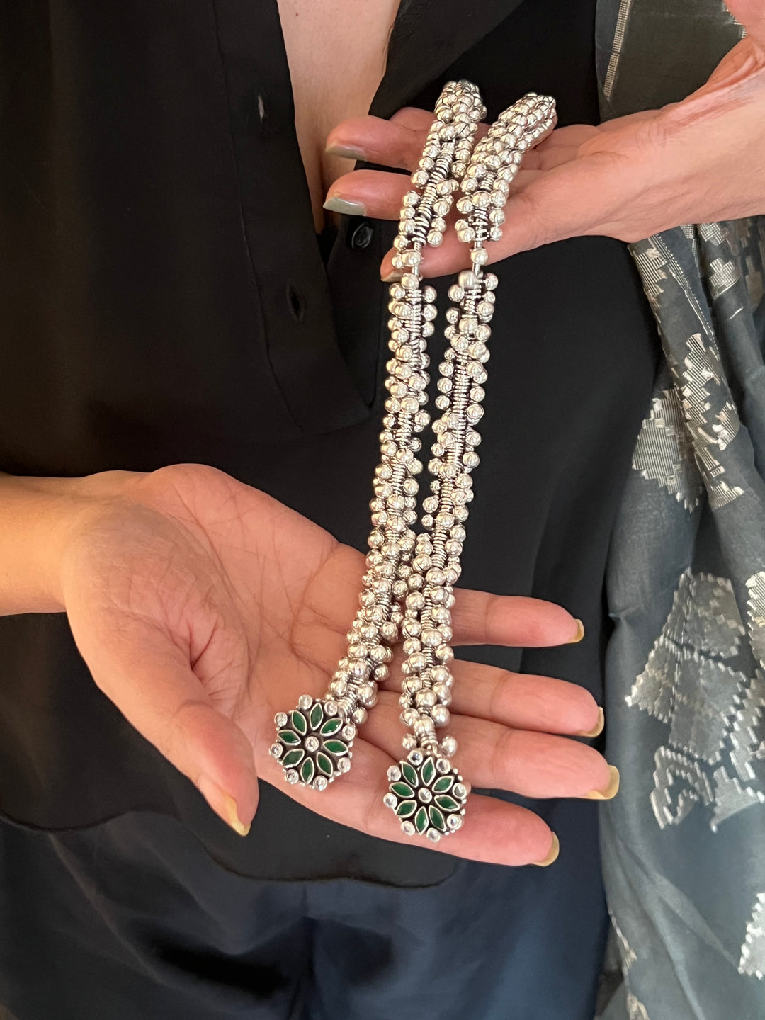 Pure 925 Pair of Ghungroo Silver Anklets