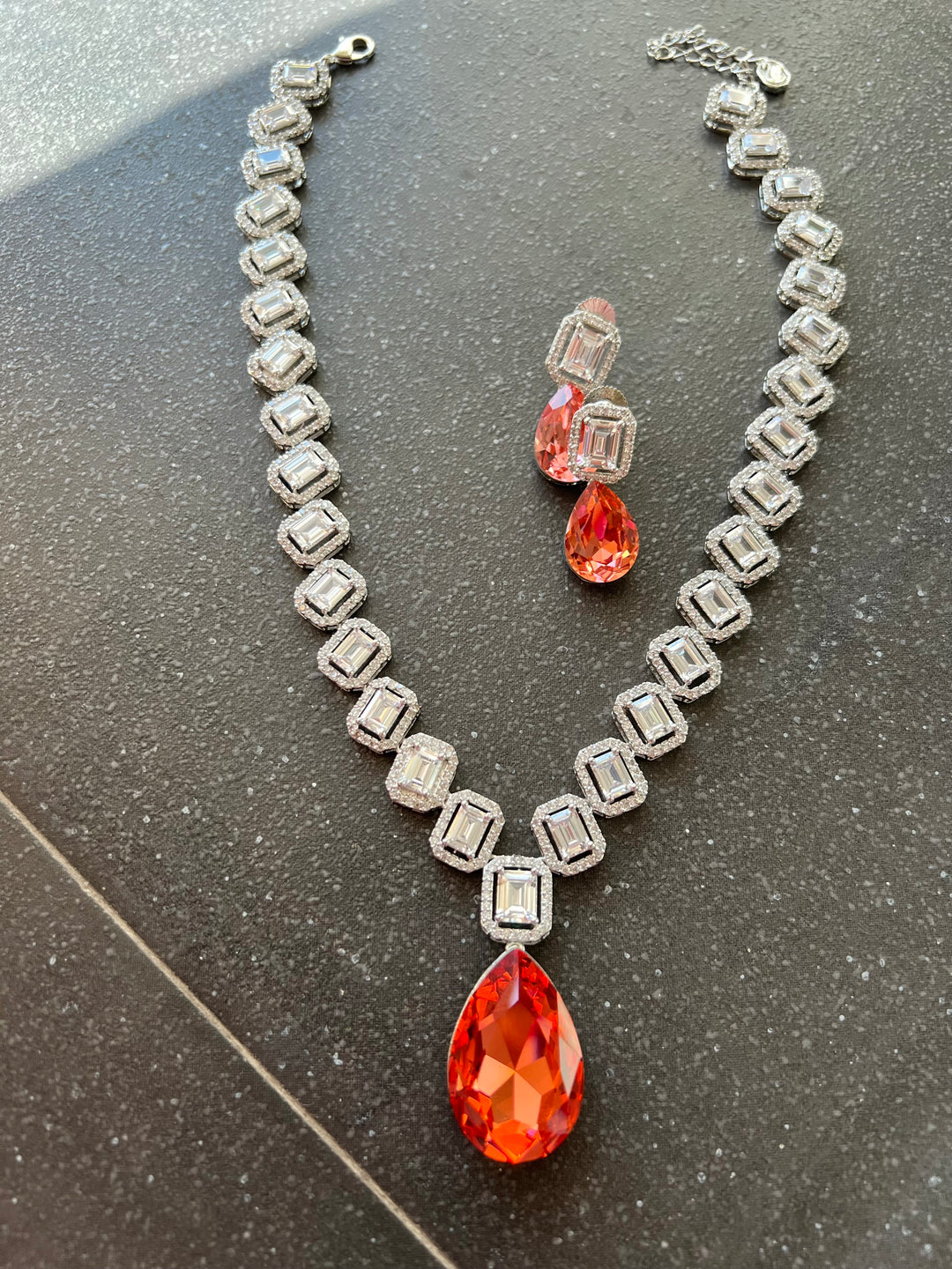 Elegant Victorian Crystal CZ Necklace Set - Unmatched Quality and Style