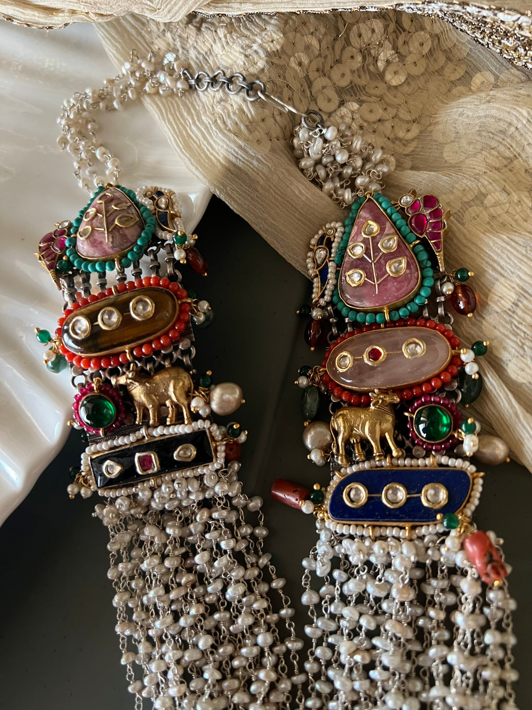 SHIVKA Designed Nakhra 925 Silver Necklace