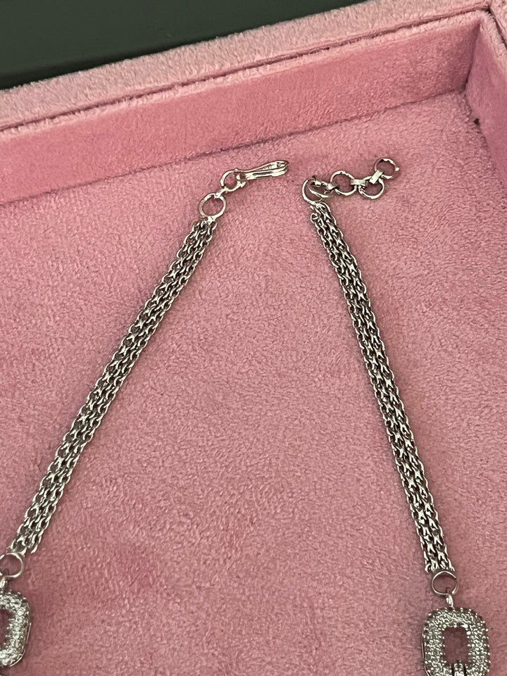 Exquisite Doublet Stone Necklace Set - Elevate Your Elegance