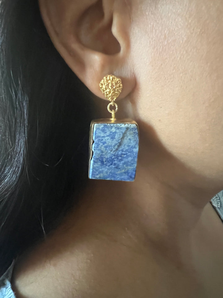 Statement Lapis Lazuli Danglers