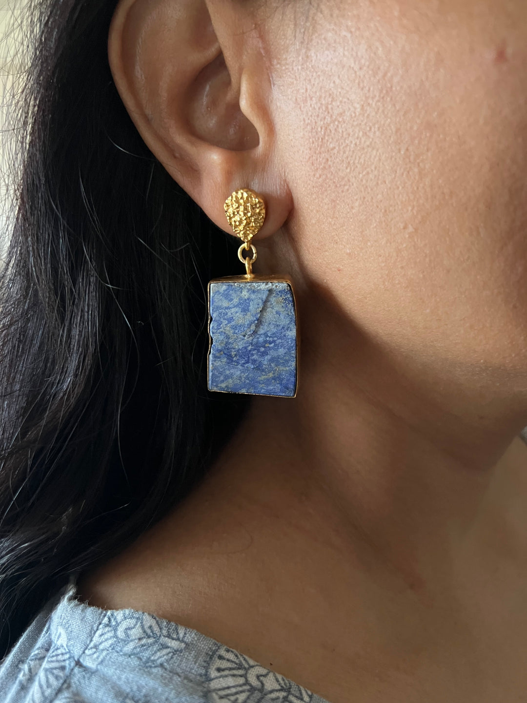 Statement Lapis Lazuli Danglers