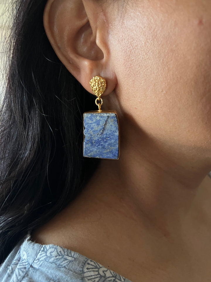 Statement Lapis Lazuli Danglers