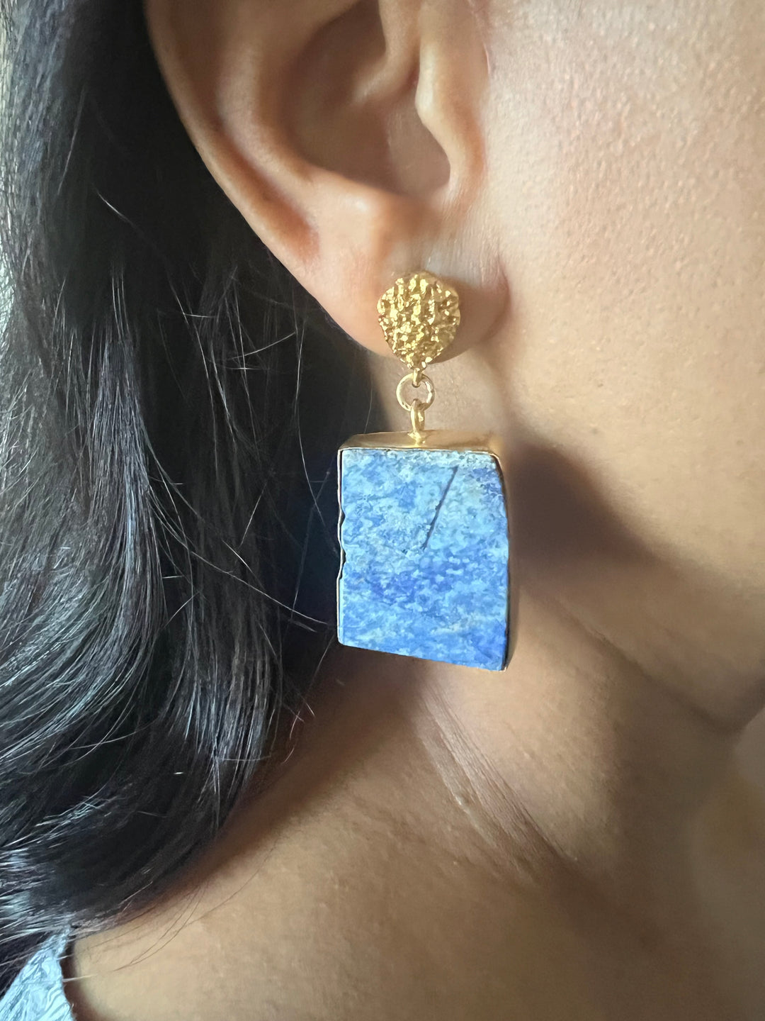 Statement Lapis Lazuli Danglers