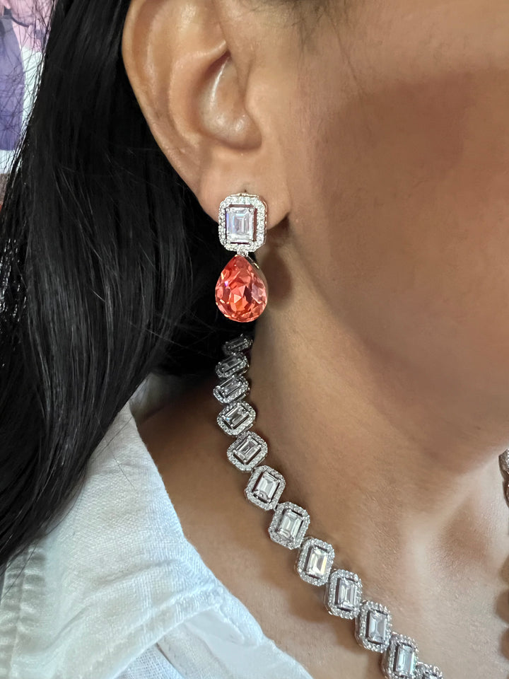 Elegant Victorian Crystal CZ Necklace Set - Unmatched Quality and Style