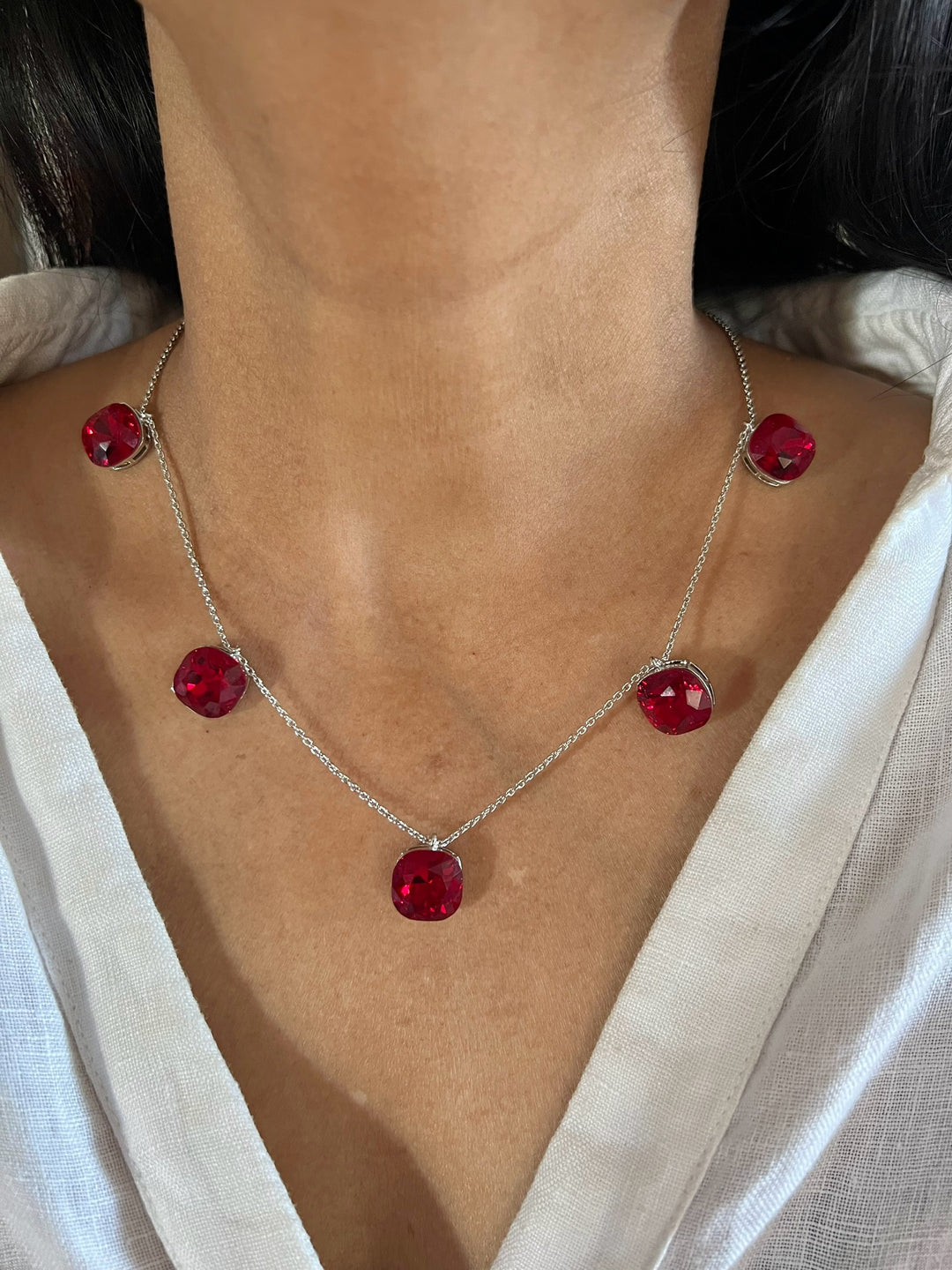 Elegant Ruby Necklace Set - Unmatched Quality and Style