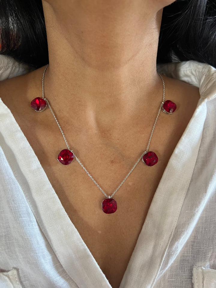 Elegant Ruby Necklace Set - Unmatched Quality and Style