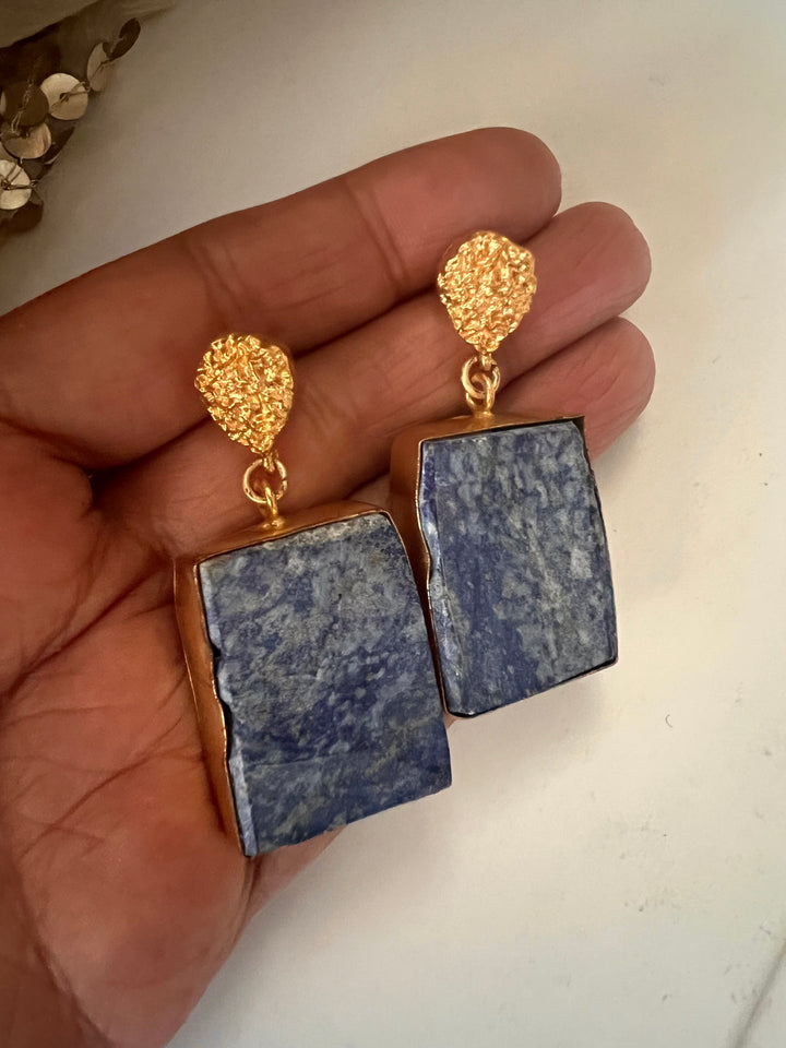 Statement Lapis Lazuli Danglers