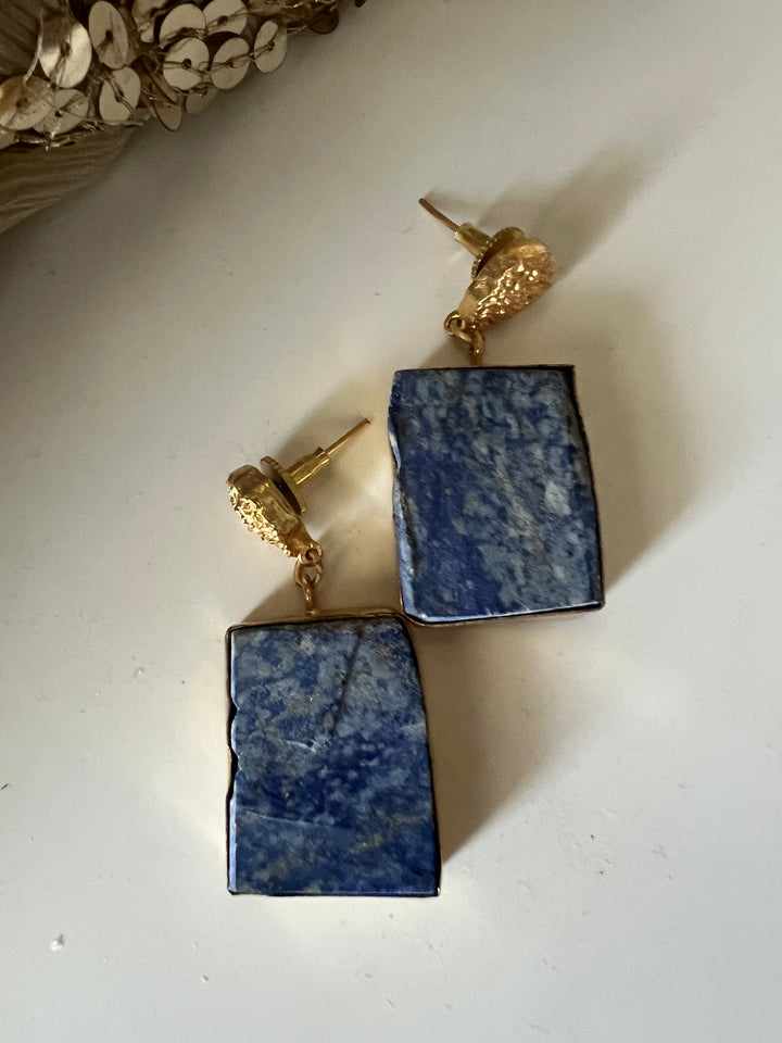 Statement Lapis Lazuli Danglers