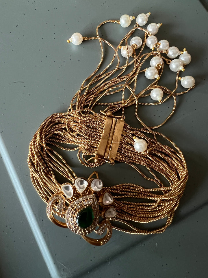 Exquisite Kundan Bracelet with Ghungroo Tassells - Unparalleled Quality and Style