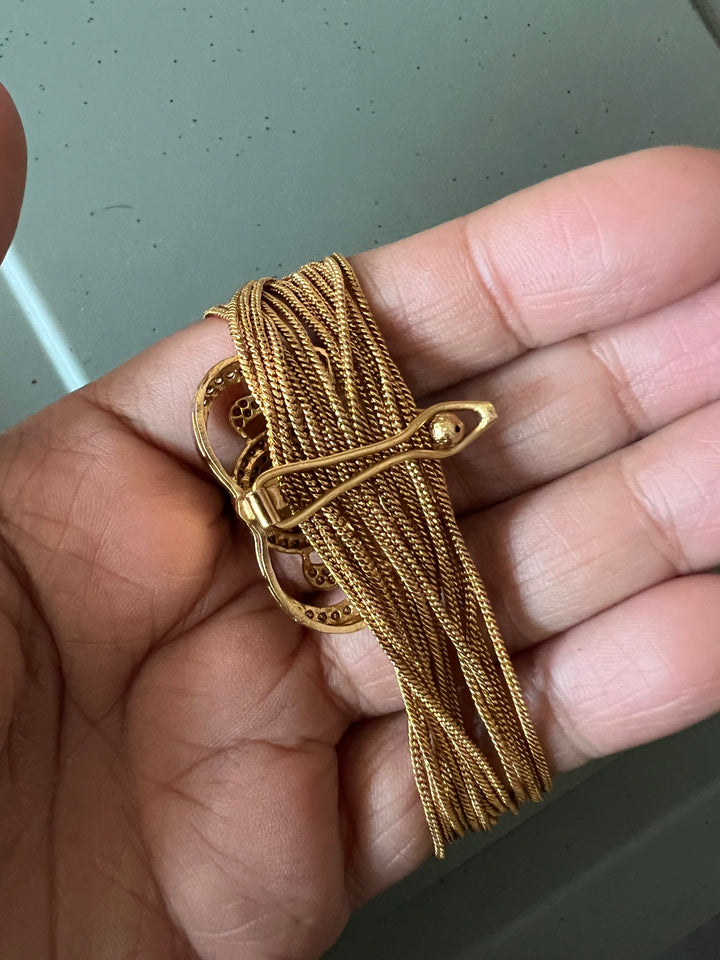 Exquisite Kundan Bracelet with Ghungroo Tassells - Unparalleled Quality and Style