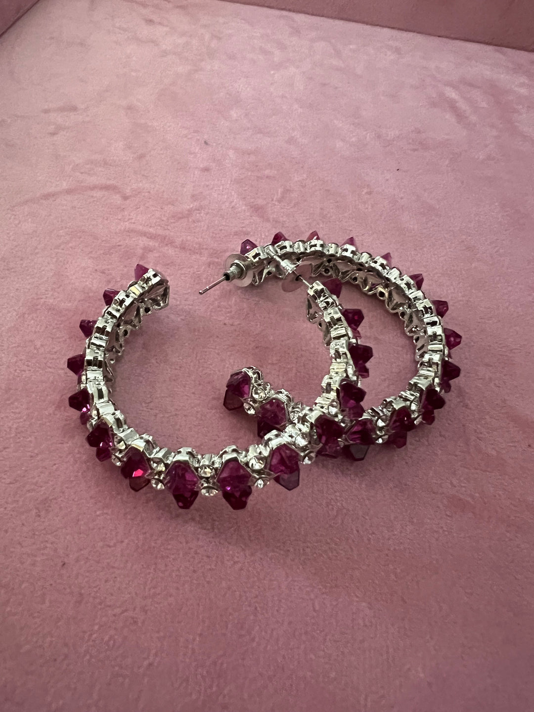 Scintillating CZ Stone Hoops - Radiate Elegance