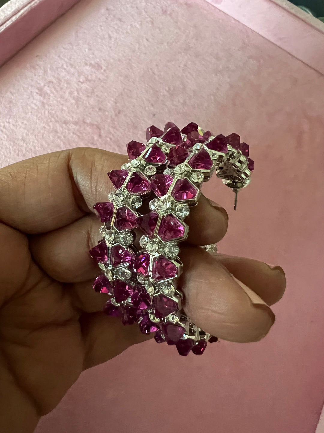 Scintillating CZ Stone Hoops - Radiate Elegance