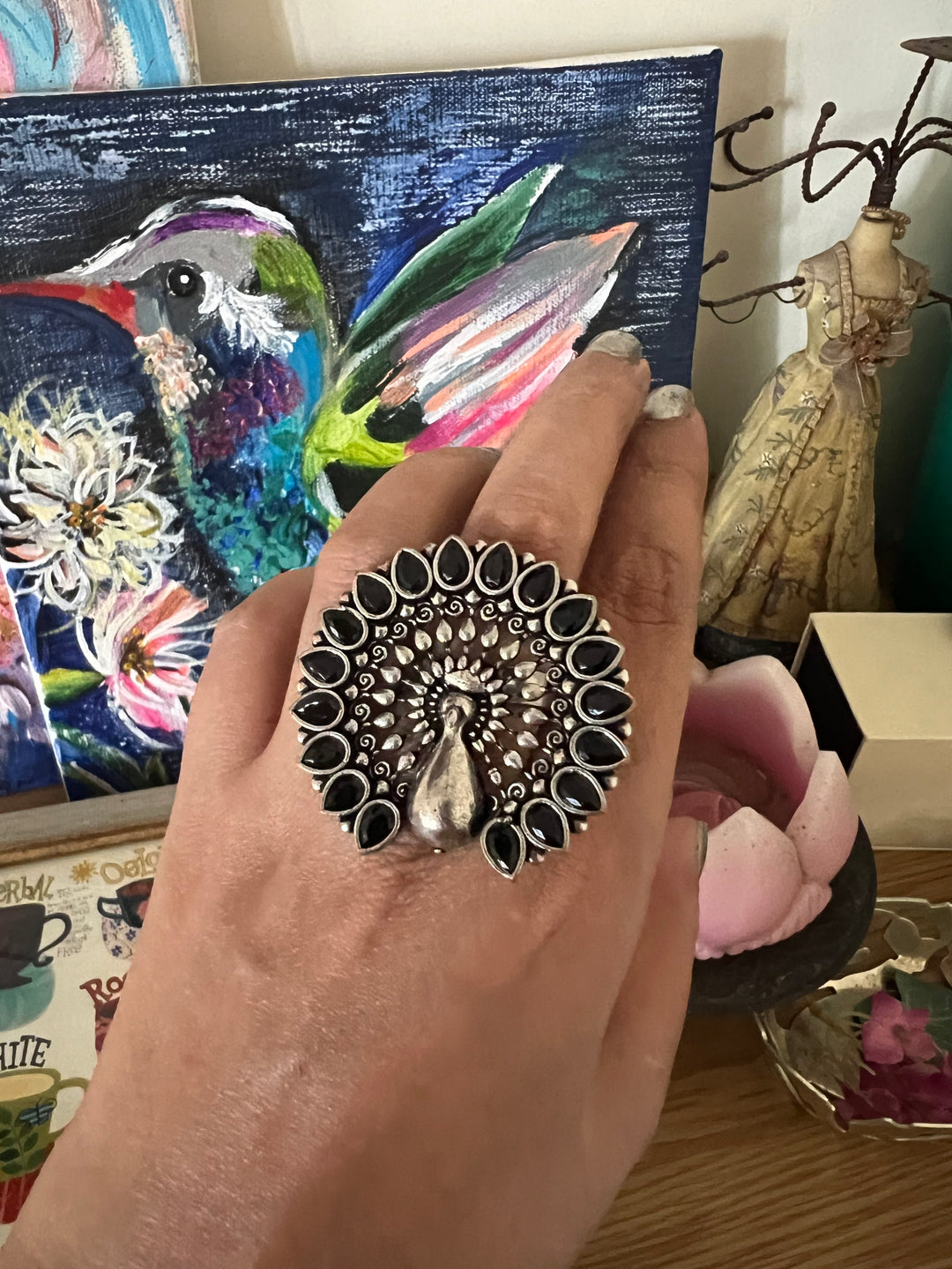 Peacock Ring