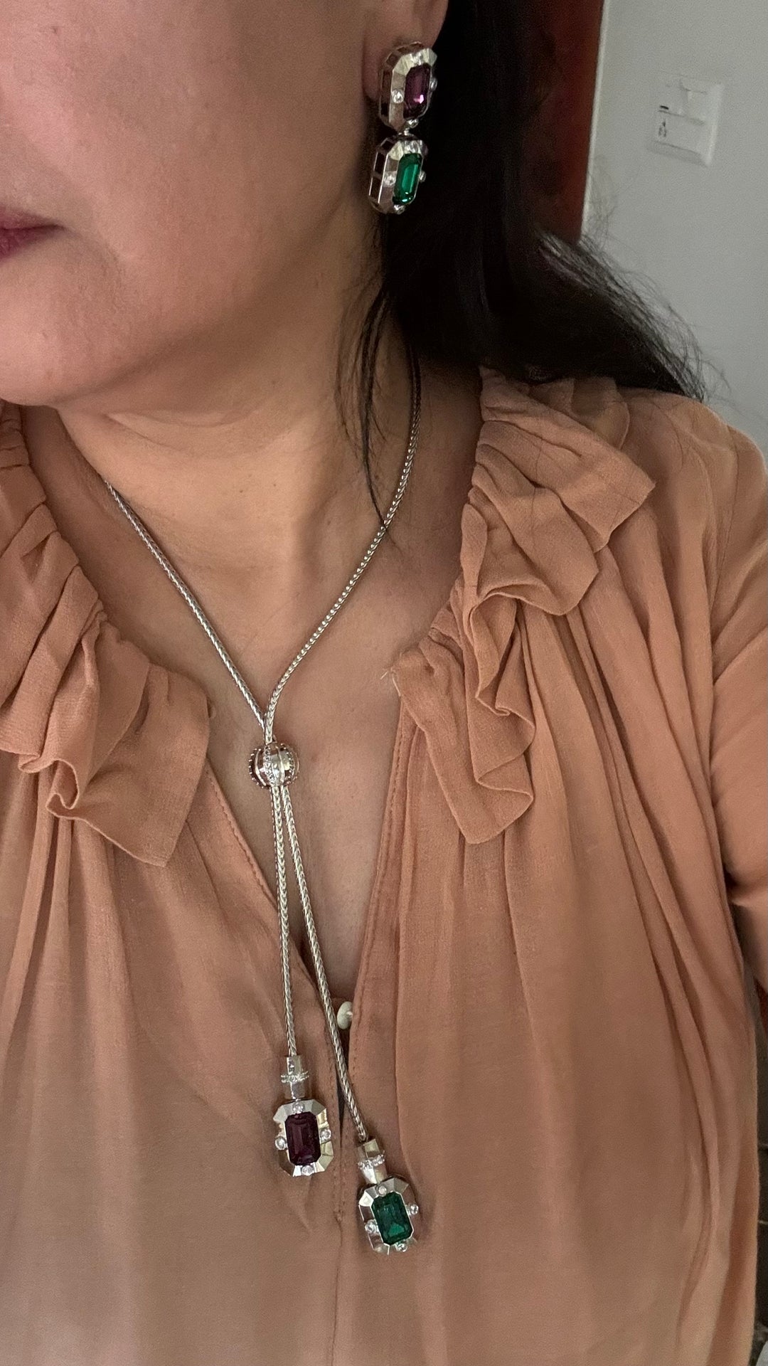 Exquisite Austrian Crystal Necklace Set: Designer Premium Quality