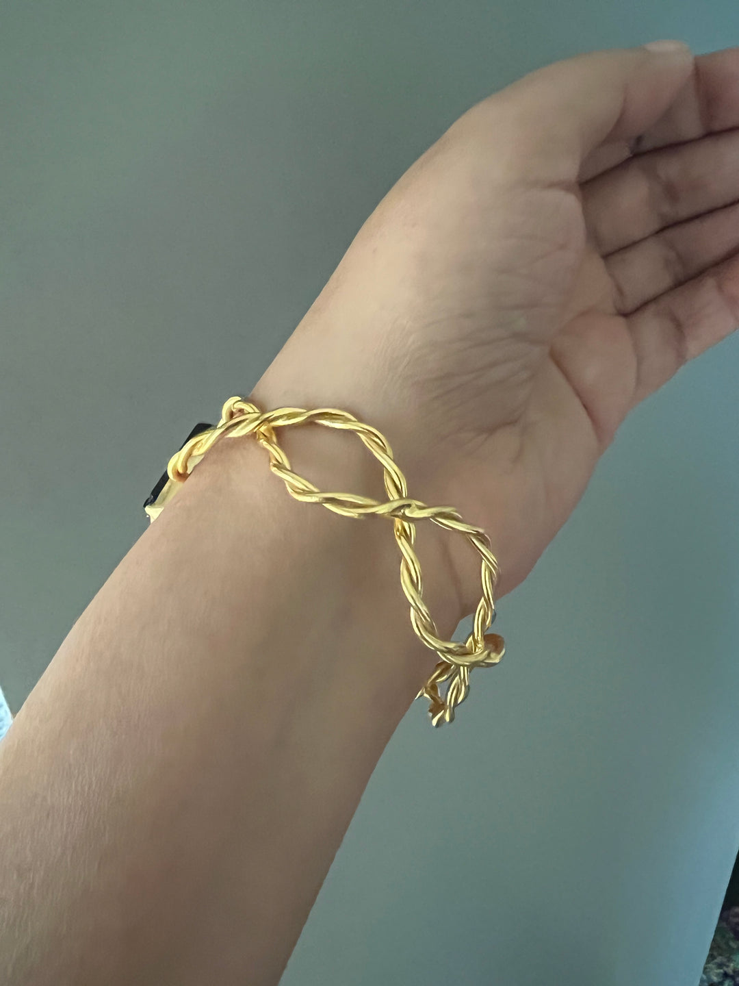 Beautiful Natural Raw Stone Open Cuff