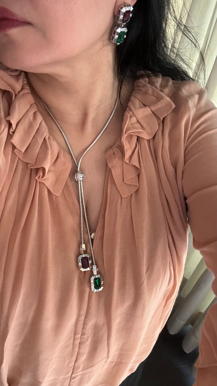 Exquisite Austrian Crystal Necklace Set: Designer Premium Quality