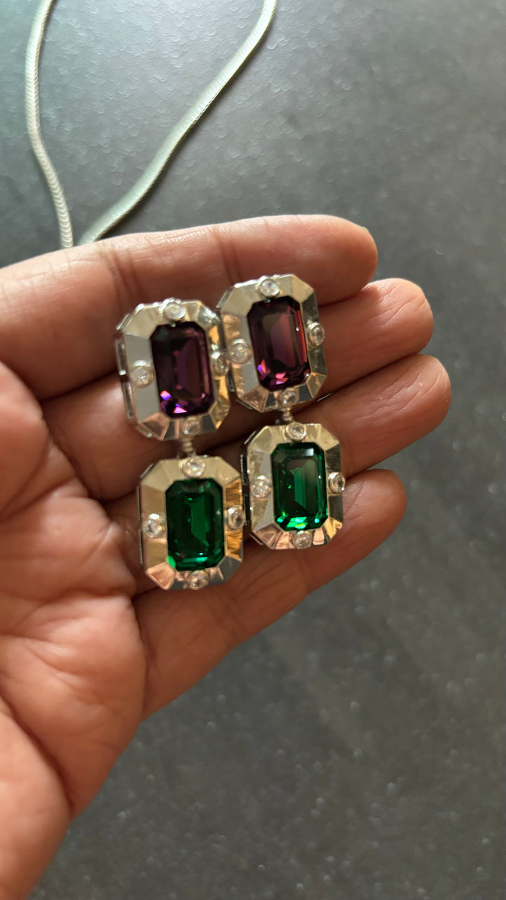 Exquisite Austrian Crystal Necklace Set: Designer Premium Quality