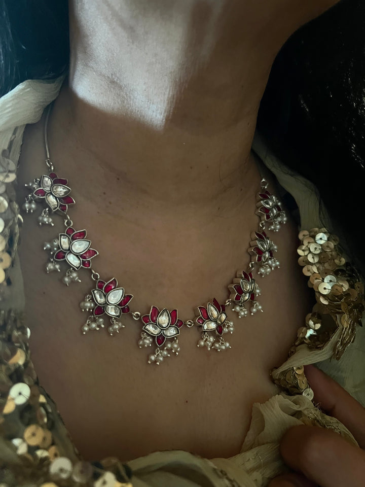 Lotus 925 Silver Necklace Set - Unmatched Quality and Style