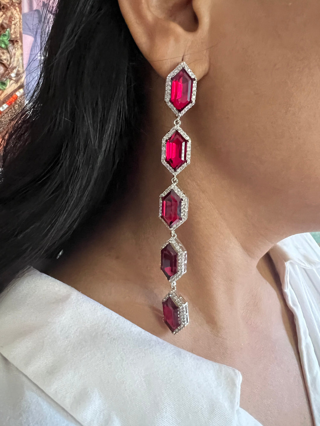 Elegant Crystal Stone Earrings for Showstopping Events