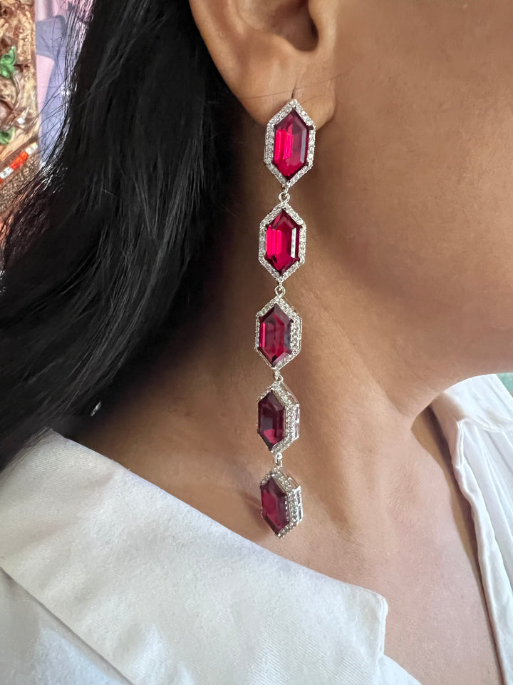 Elegant Crystal Stone Earrings for Showstopping Events