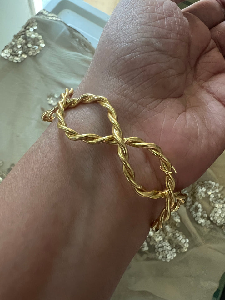 Beautiful Natural Raw Stone Open Cuff