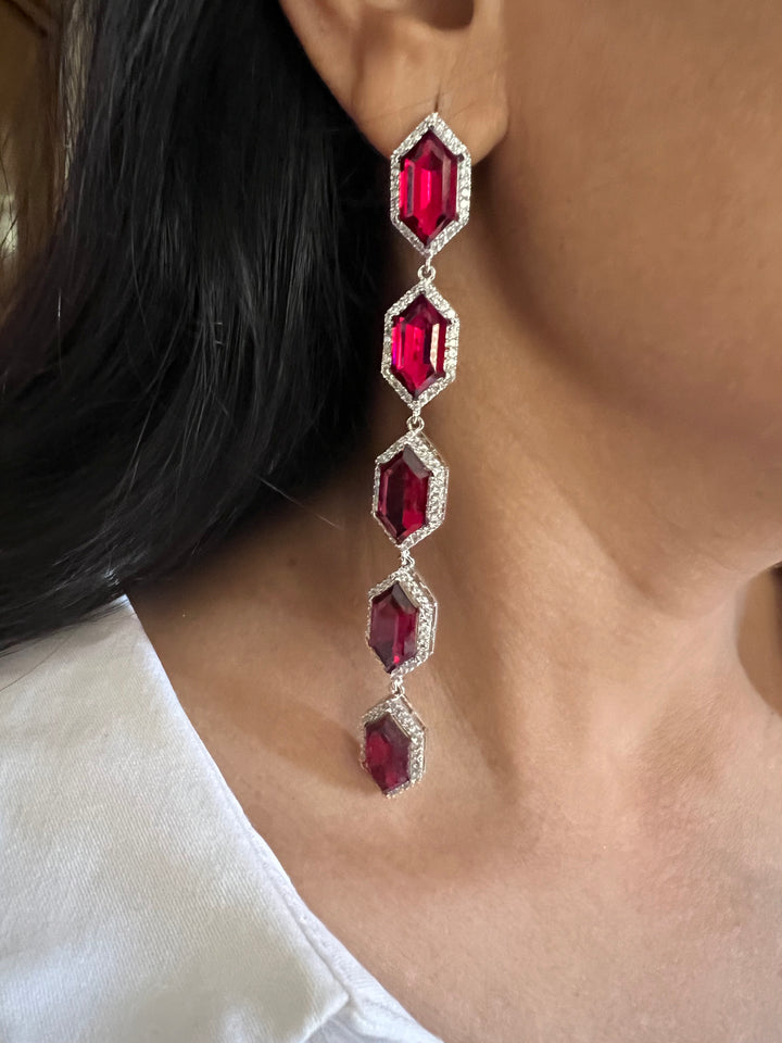 Elegant Crystal Stone Earrings for Showstopping Events