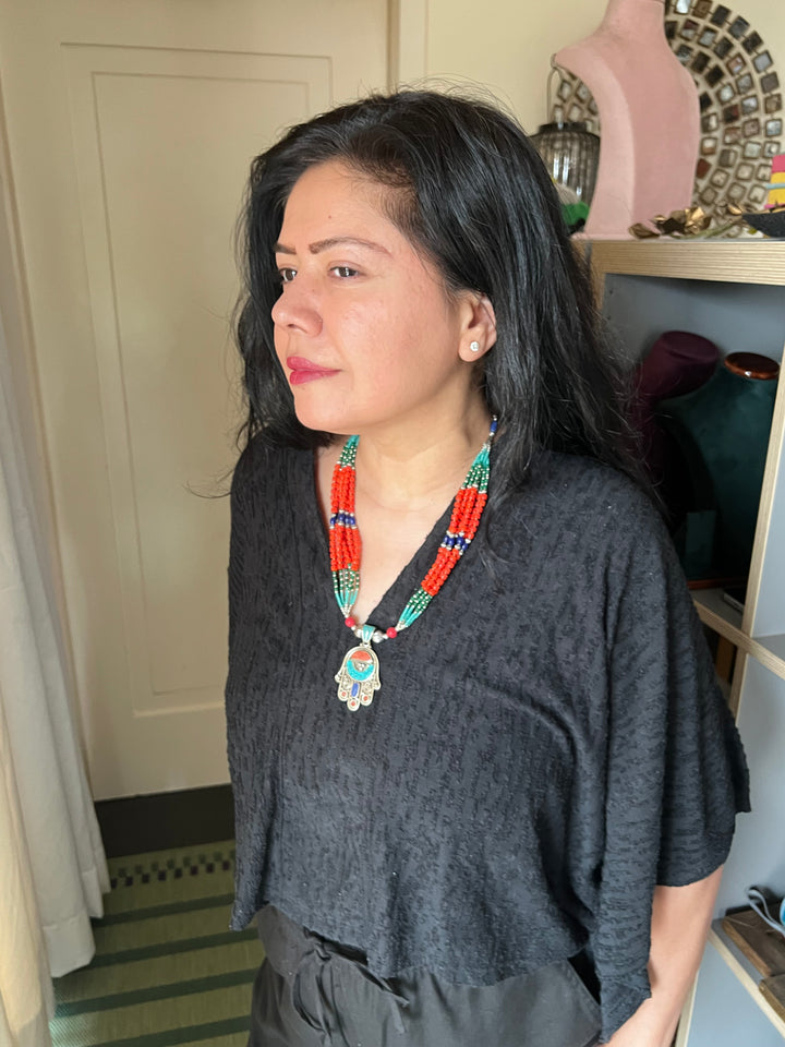 Statement Himalayan HAMSA Necklace