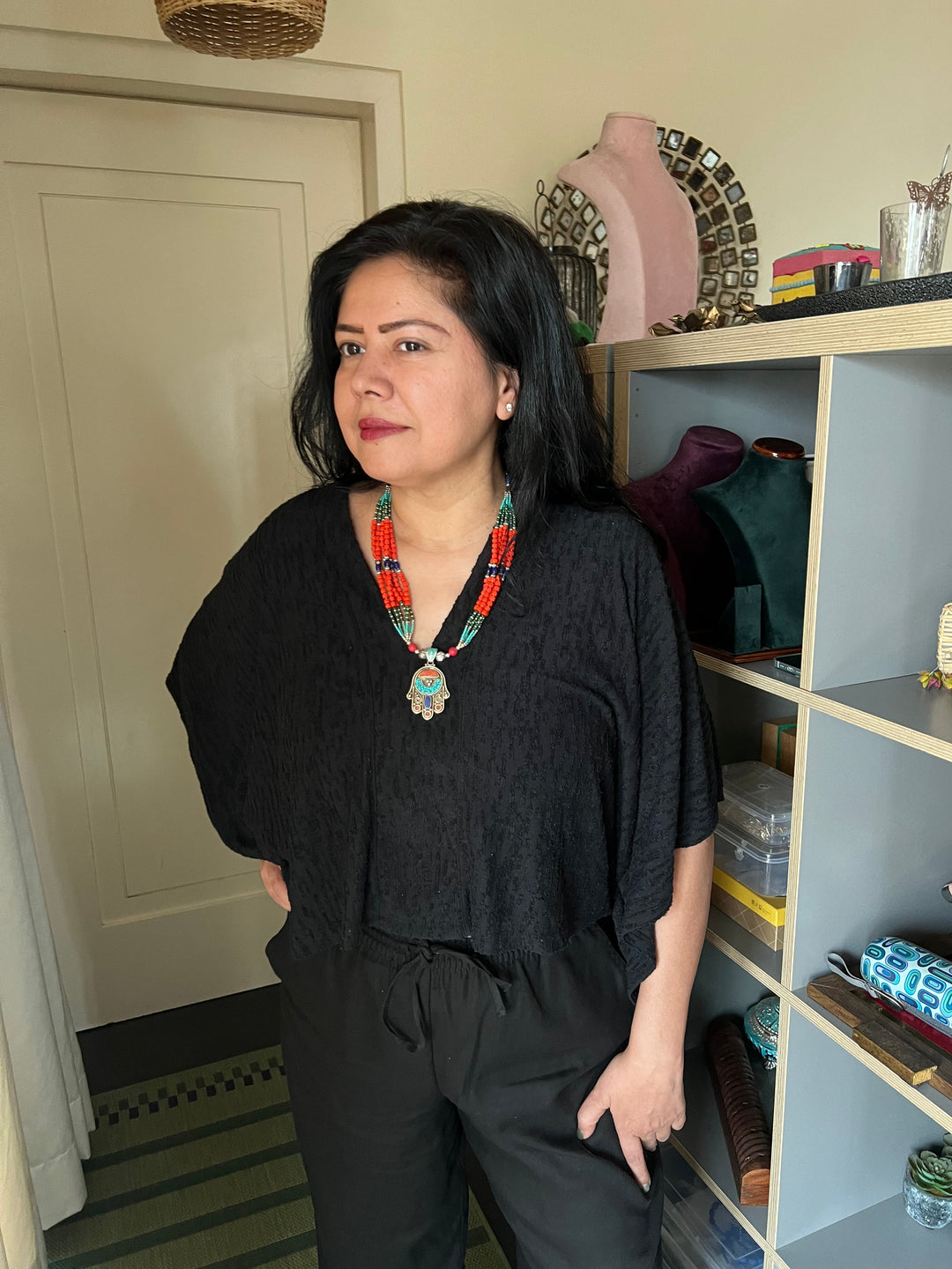 Statement Himalayan HAMSA Necklace