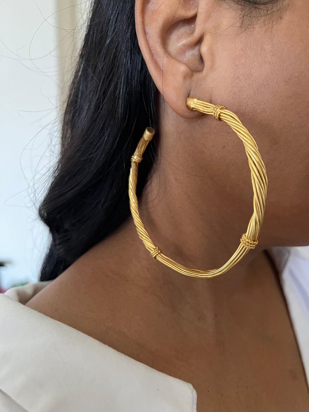 Bold Gold Tone Hoops