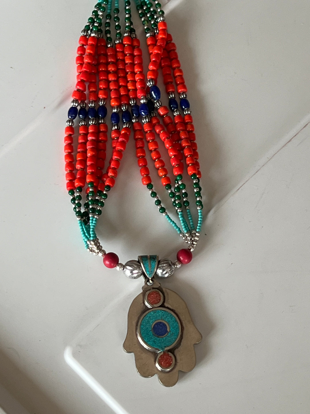 Statement Himalayan HAMSA Necklace