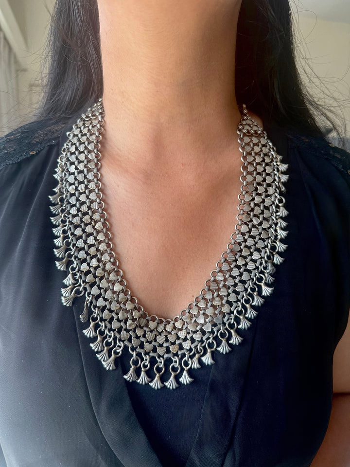 Handmade Tribal Necklace | Antique Polish Brass Statement Necklace
