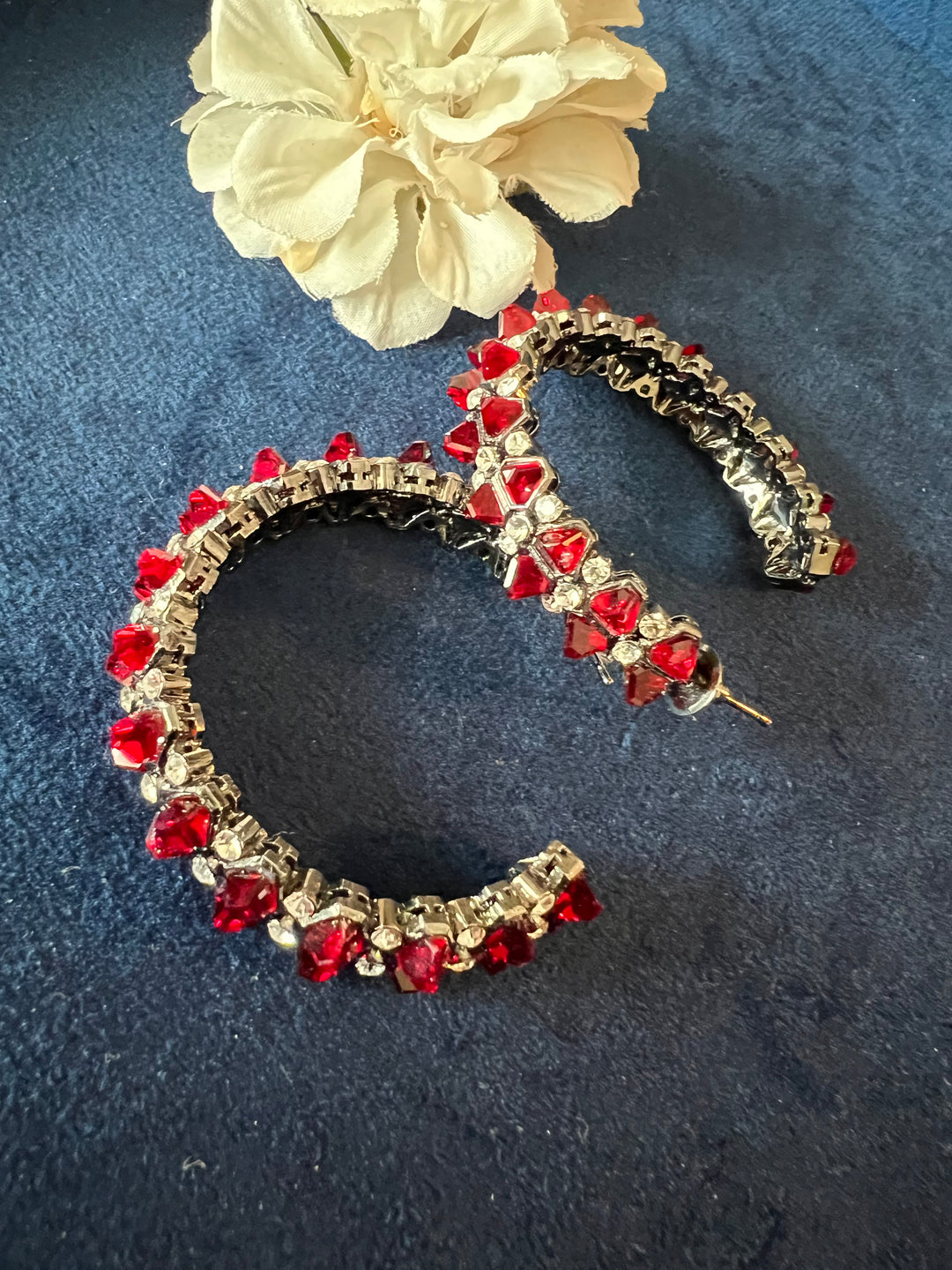 Scintillating CZ Stone Hoops - Radiate Elegance