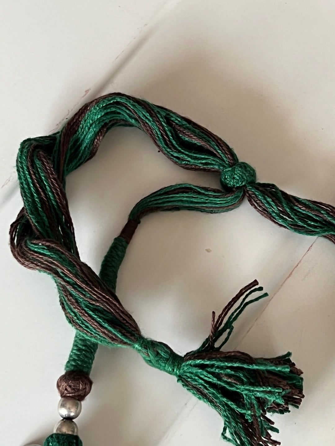 Tribal Pendant Thread Necklace