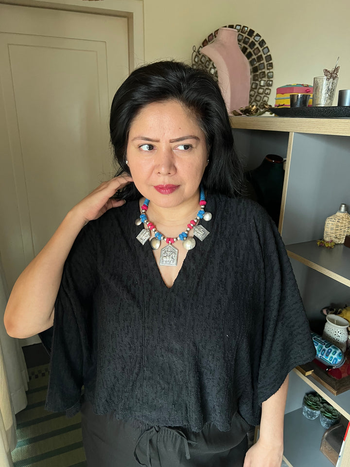 Tribal Pendant Thread Necklace