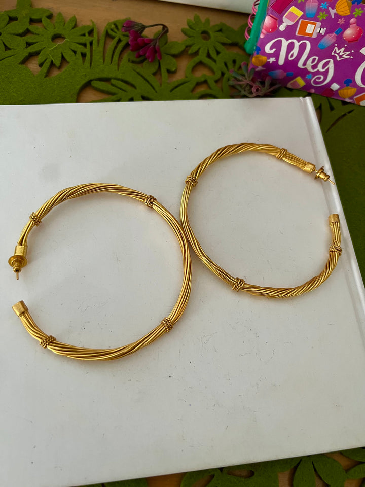 Bold Gold Tone Hoops