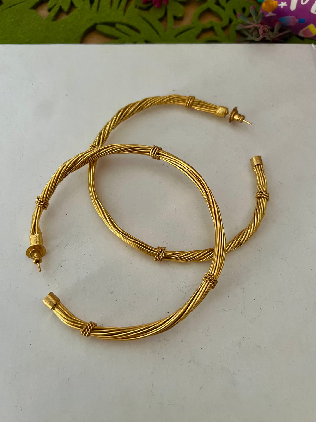 Bold Gold Tone Hoops