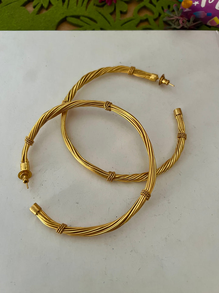 Bold Gold Tone Hoops