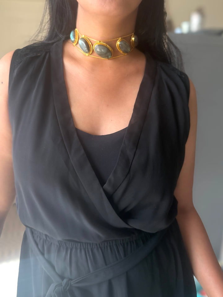 Statement Labradorite Choker / One of a kind Jewellery/ Indian Choker