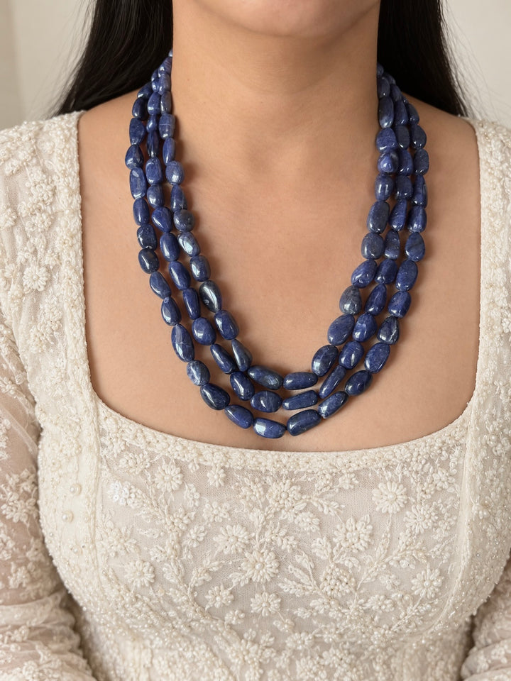 Lapis Lazuli Multistrand Beaded Necklace