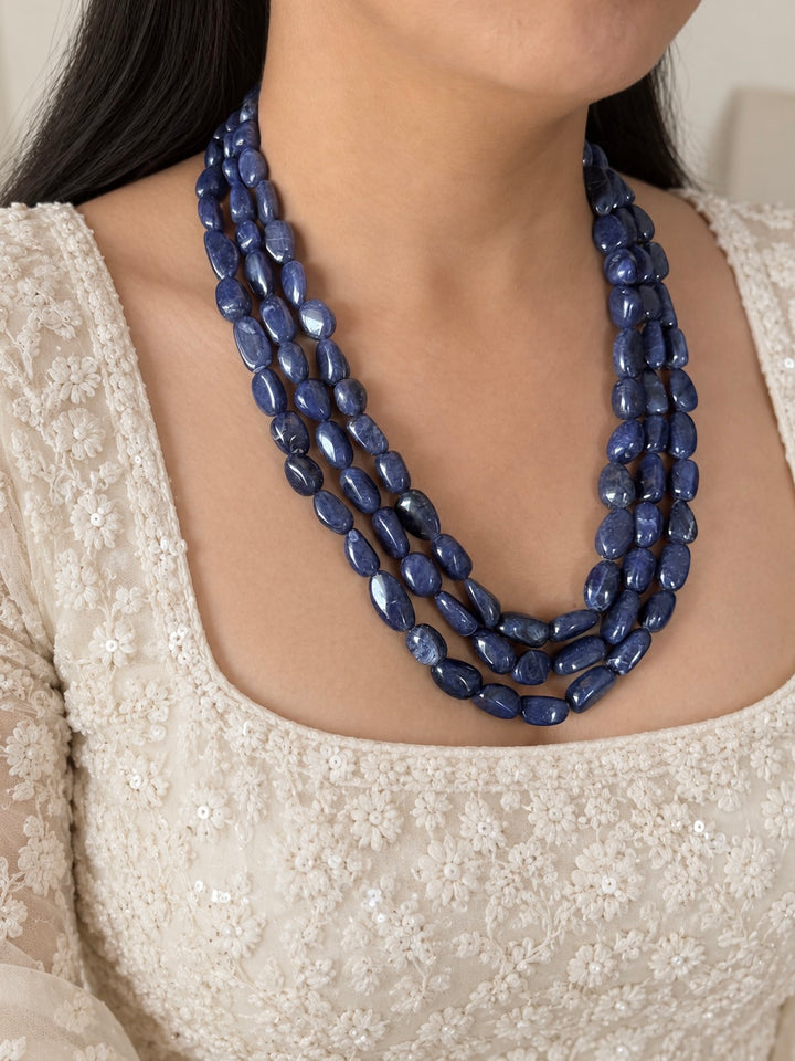 Lapis Lazuli Multistrand Beaded Necklace
