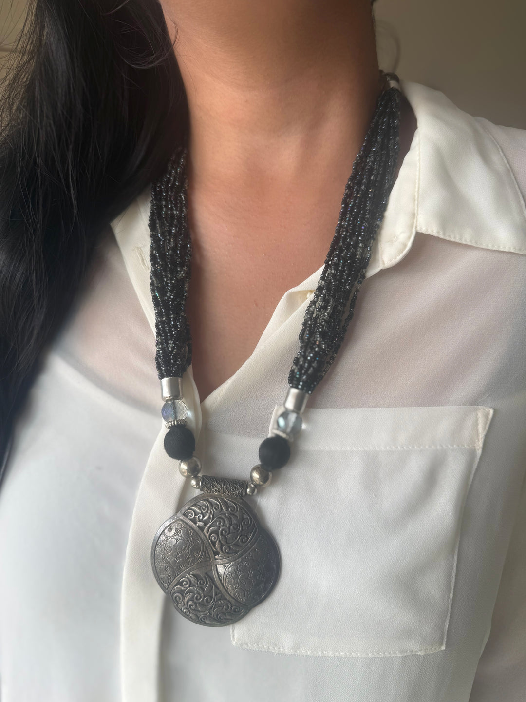 Tribal Brass Pendant Necklace - Exquisite Craftsmanship