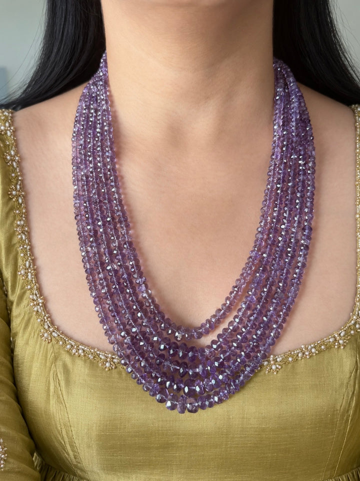 Amethyst Multistrand Layered Necklace