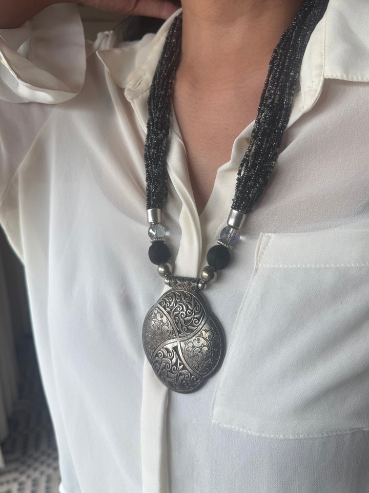Tribal Brass Pendant Necklace - Exquisite Craftsmanship