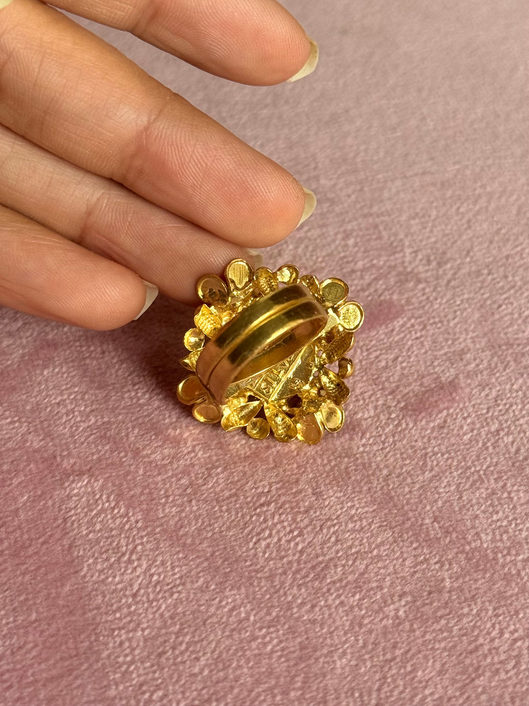 925 Silver Antique CZ Handmade Ring | Adjustable | SHIVKA