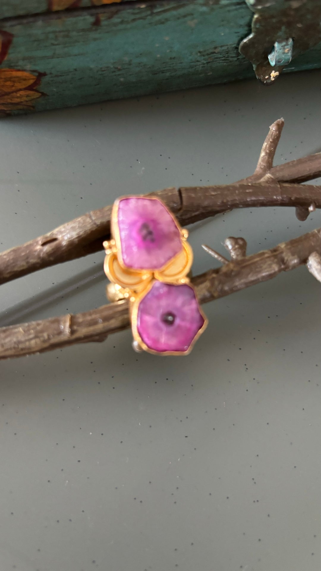 Pink Solar Quartz Ring - A Touch of Timeless Beauty