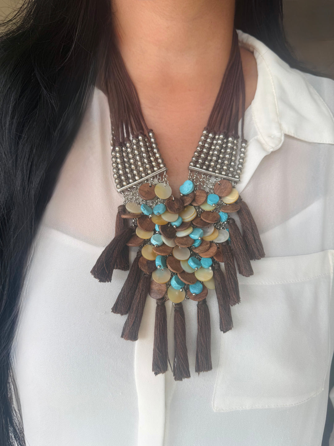 Handmade Boho Chic Tribal Necklace | Premium Statement Jewelry