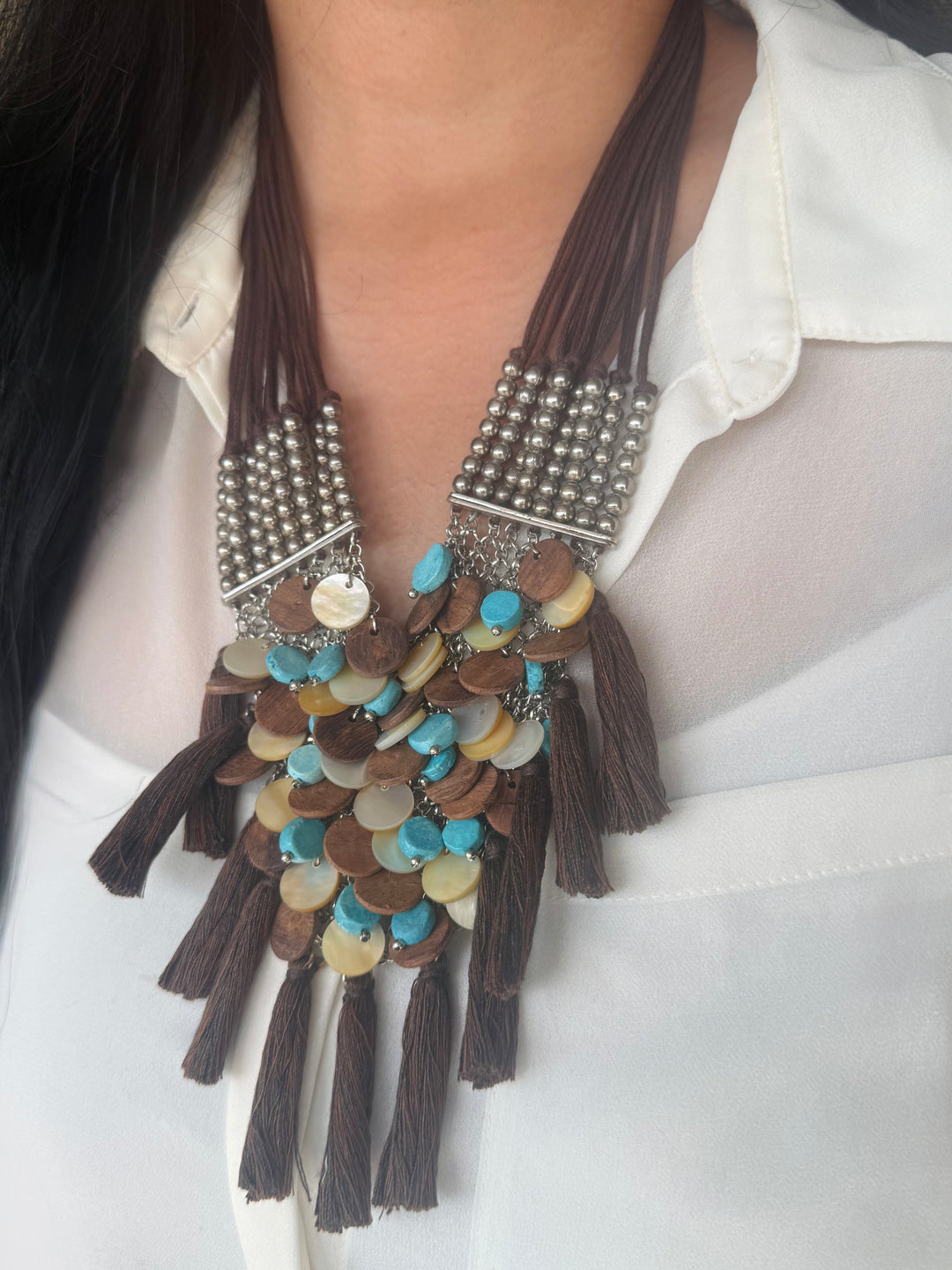 Handmade Boho Chic Tribal Necklace | Premium Statement Jewelry