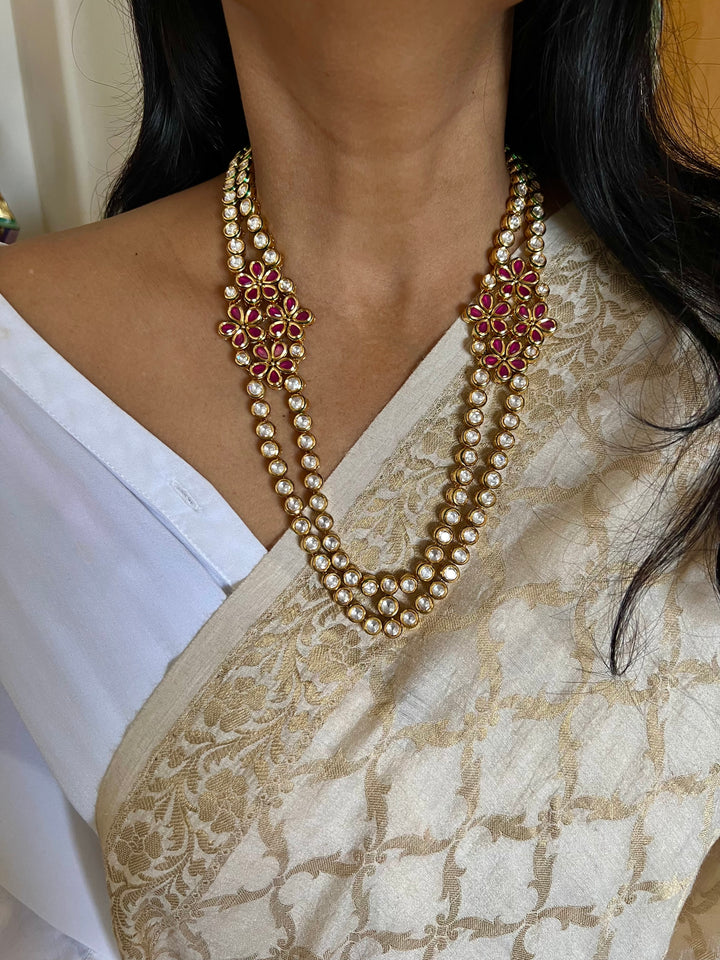 Bikaneri Kundan Necklace with Earrings